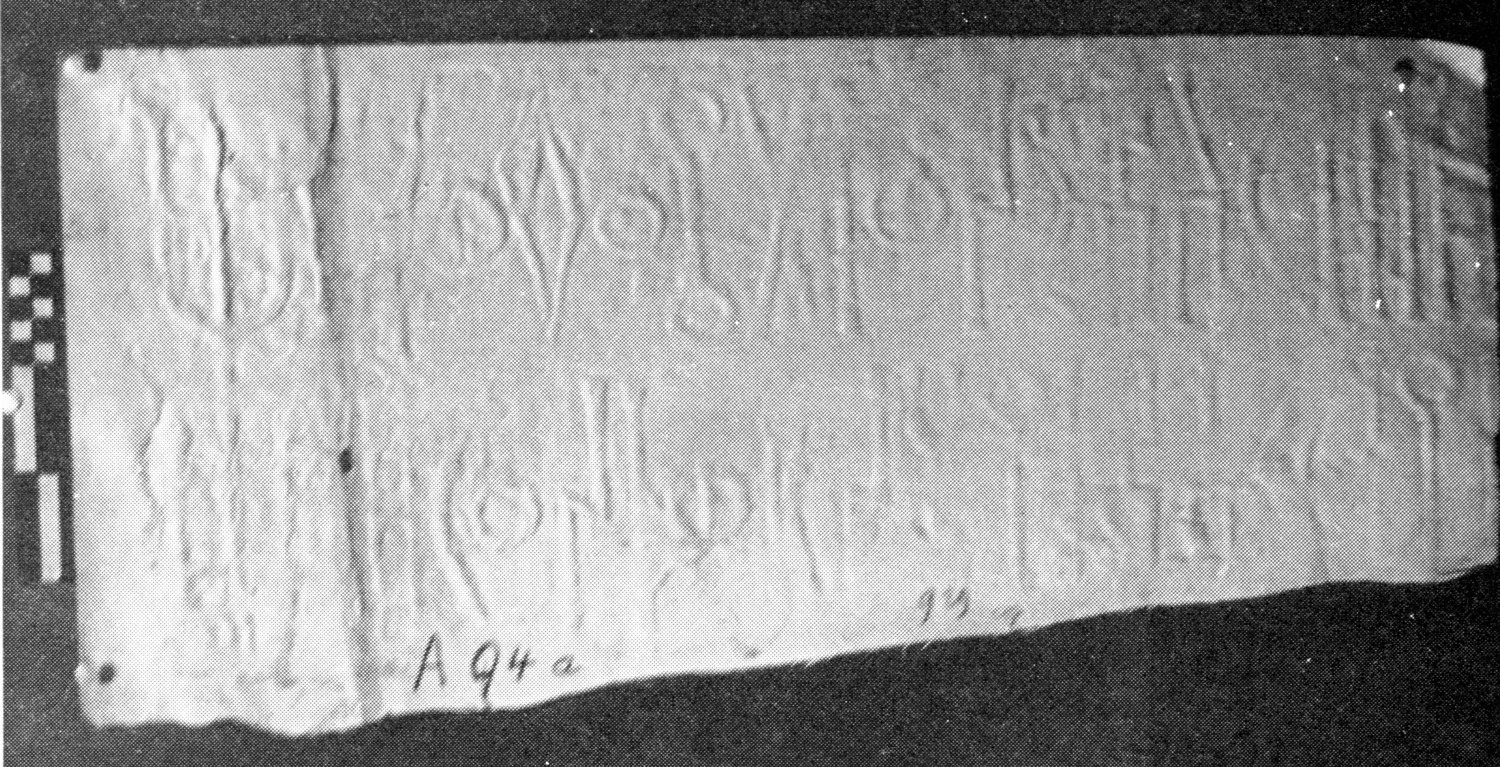Fragment of the right side. Höfner 1973: pl. VI/1 Image free from copyright